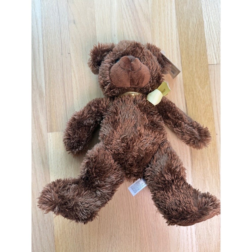 NWT GHIRARDELLI Teddy Bear Plush Kids Brown Shaggy Promotional Gift 10"